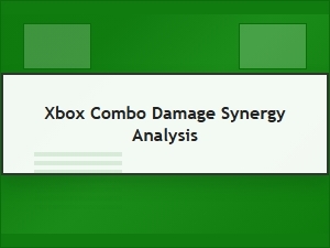 Analyzing Damage Synergies in Xbox Weapon Combos